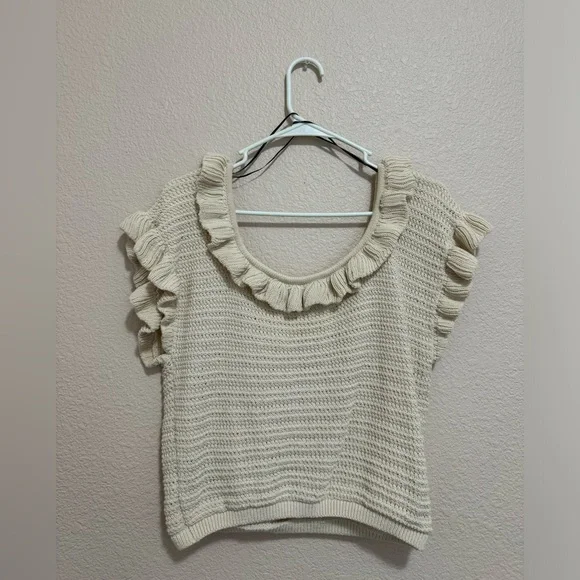 Knitted ruffle top - Picture 2 of 3